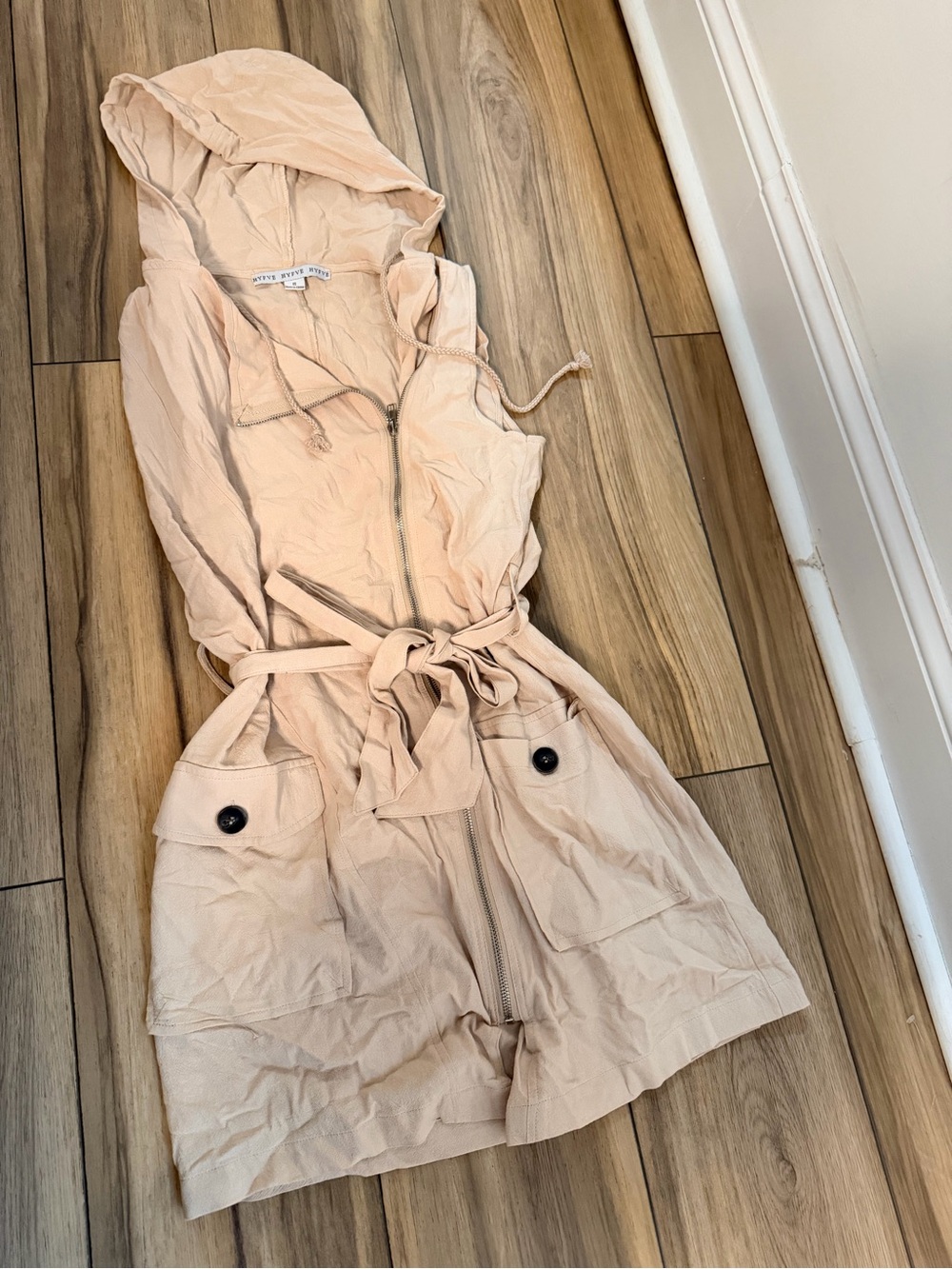 HYFVE Neutral Beige Utility Dress